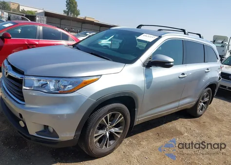 2016 Toyota Highlander Xle V6 from USA, damaged, VIN 5TDKKRFH0GS176140
